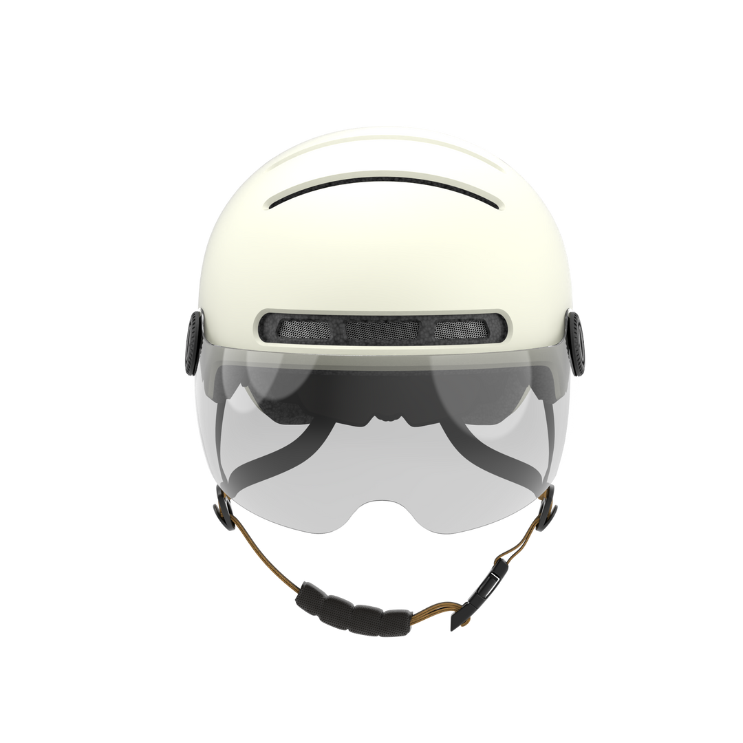 LIVALL L23 cycling white smart helmet with removable visor