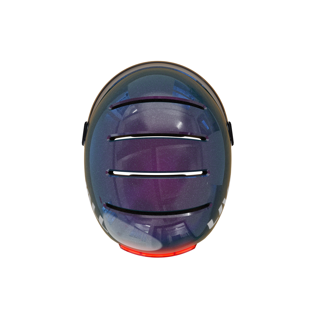 LIVALL L23 cycling purple and blue smart helmet with removable visor