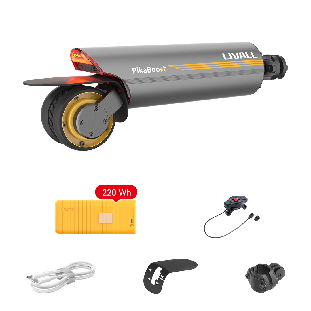 LIVALL PikaBoost 2 Powerful Edition e-bike conversion kit with battery and remote control
