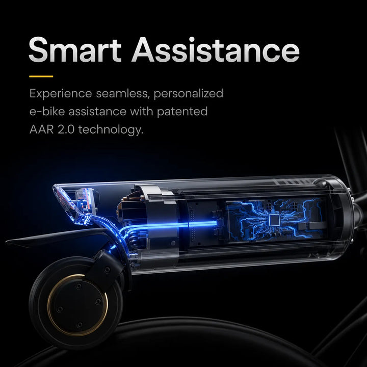 LIVALL PikaBoost 2 e-bike kit with AAR 2.0 smart assistance technology illustration