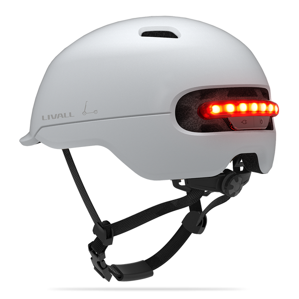 LIVALL  C20 urban white smart helmet with brake warning led