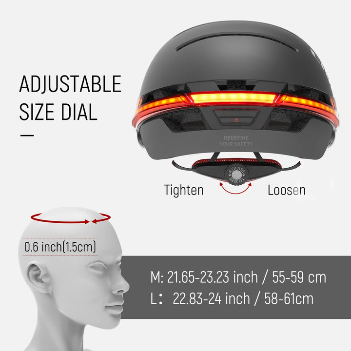 LIVALL BH51M NSO can adjust the tightness of the helmet