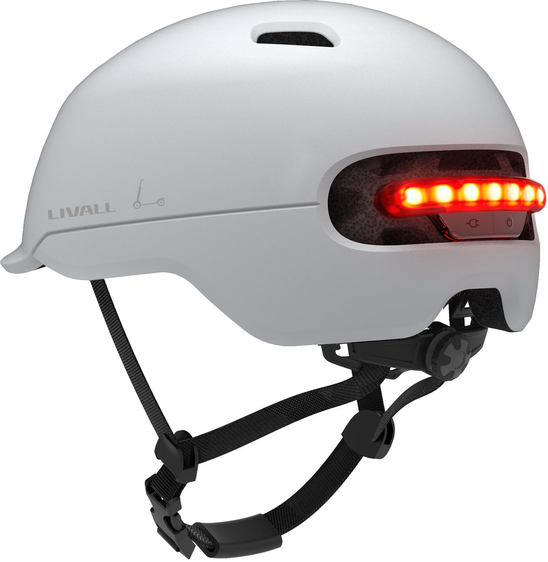 LIVALL  C20 urban smart whitehelmet with brake warning led