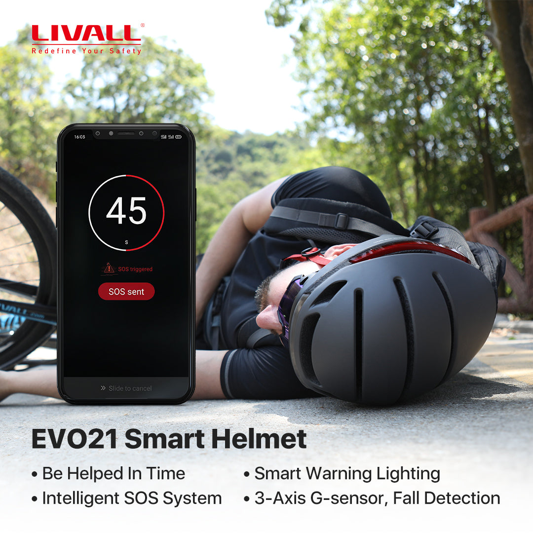 LIVALL EVO21 with intelligent SOS system