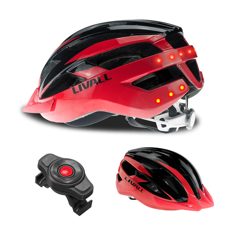 LIVALL MT1 Neo red and black smart helmet